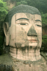 Il Buddha gigante di Leshan, nello Sichuan, in Cina.